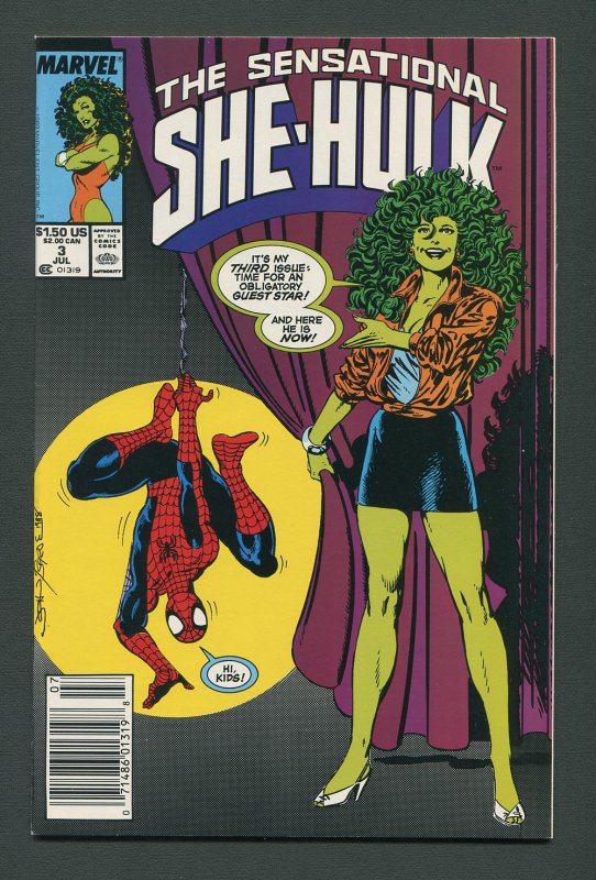 She-Hulk #3  / 9.6 NM+   Newsstand  July 1989