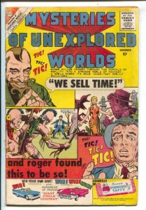 Mysteries Of Unexplored Worlds #21 1960-Charlton-Steve Ditko-time travel story-G