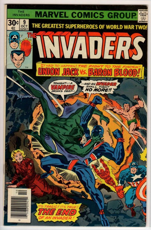 The Invaders #9 Regular Edition (1976) 5.5 FN-