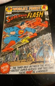 World's Finest Comics #198 (1970) 2rd race between iconic heroes