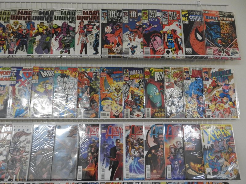 Huge Lot 160 Comics W/Handbook Marvel U, Avengers, X-Men+ Avg VF Condition!!