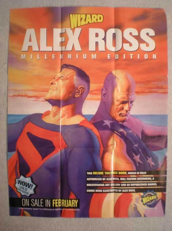 ALEX ROSS MILLENNIUM EDITION Promo Poster, 1998, Unused, more in our store