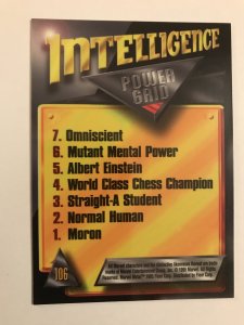 MR. SINISTER #106 card : Marvel Metal 1995 Fleer Chromium; NM; Power Grid subset