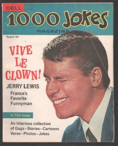 1000 Jokes #118 1966-Dell- Jerry Lewis photo cover & feature-Gags-Jokes-Carto...