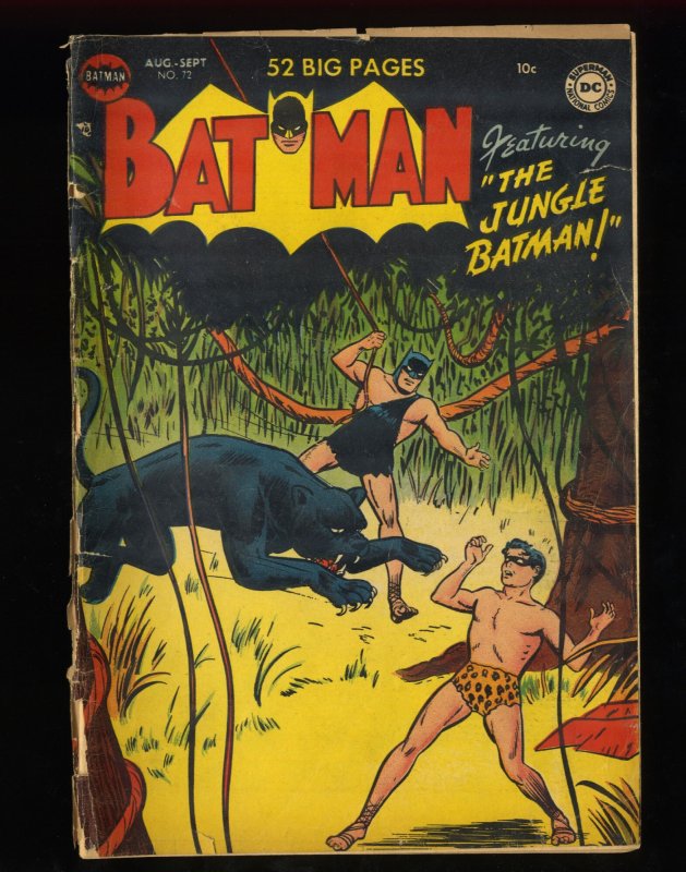 Batman #72 Fair 1.0 Complete Unrestored!