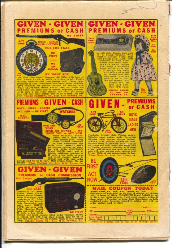 Archie's Rival Reggie #9 -headlight cover-Throwing the Bull-missing centerfold