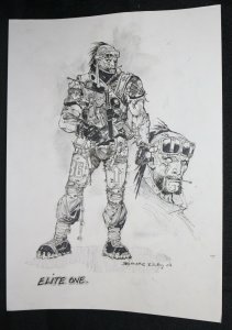 Independent Horror Character Design: ELITE ONE - 2007 Signed art by Simon Bisley