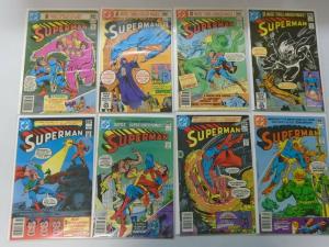 Superman comic lot from #350-421 48 different issues (1980-86) avg 7.0 