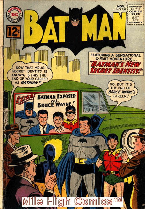 BATMAN (1940 Series) (DC) #151 Fair Comics Book | Comic Books - Silver Age,  DC Comics, Batman / HipComic