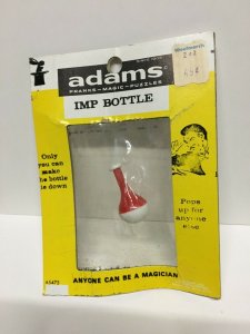 5 sealed ADAMS Magic Tricks from the 70's - Shell Trick, Imp Bottle, Ball & Vase