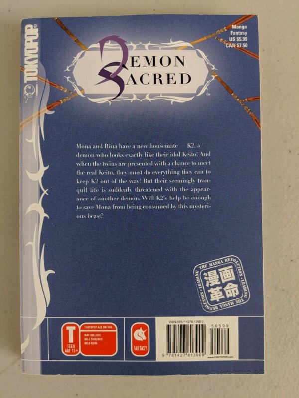 Demon Sacred Vol 1-4 Full Set (TokyoPop, 2010) Natsumi Itsuki 1 2 3 4 