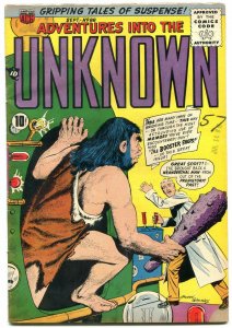 Adventures Into The Unknown #88 1957-WILD ISSUE FN