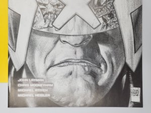 Predator Vs Judge Dredd Vs Aliens #1 Glen Fabry Black & White Sketch Variant