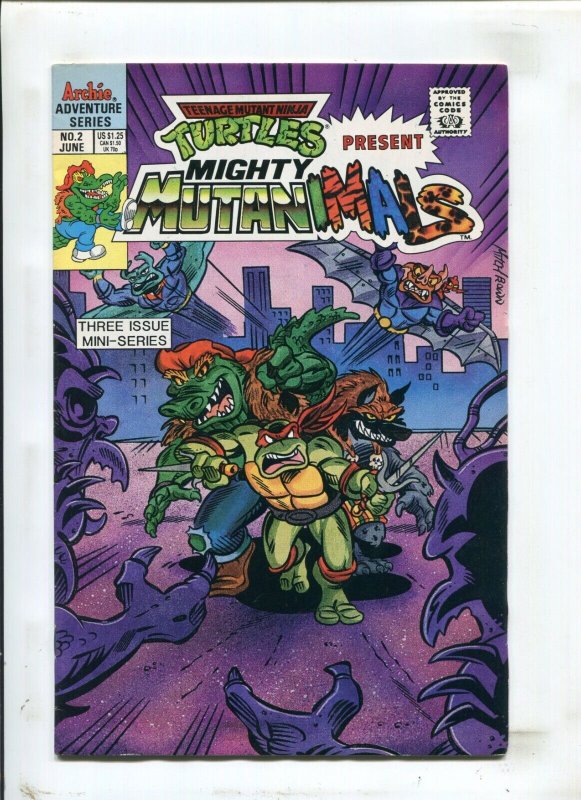 Mighty Mutanimals #2 of 3 - TMNT App / Archie (6.0) 1991