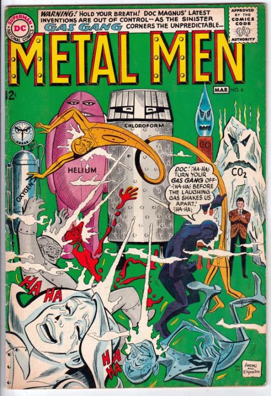 Metal Men #6 (Mar-64) VG/FN Mid-Grade Metal Men (Led, Tina, Tin, Gold, Mercur...