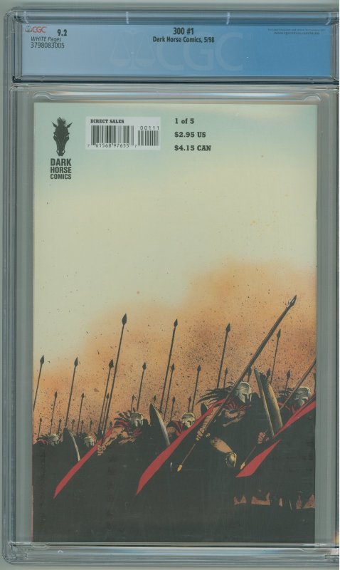 300 #1 (1998) CGC 9.2!