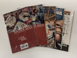 *Amazing Spider-Man v2 536-544, One More Day sketchbook | 10 High Grade books
