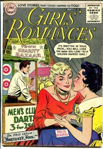 Girls' Romances #38 1956 DC-palm reader-fortune teller-love triangle-VG