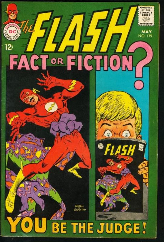 FLASH #179-1968-DC-HIGH GRADE VF-