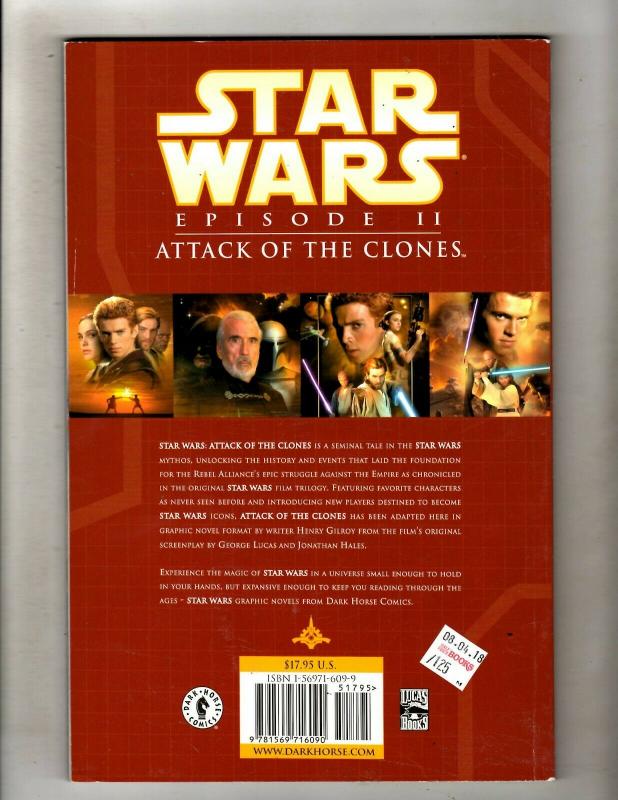 Epis. 2 Attack Of The Clones Star Wars Dark Horse Comics TPB Graphic Novel J337