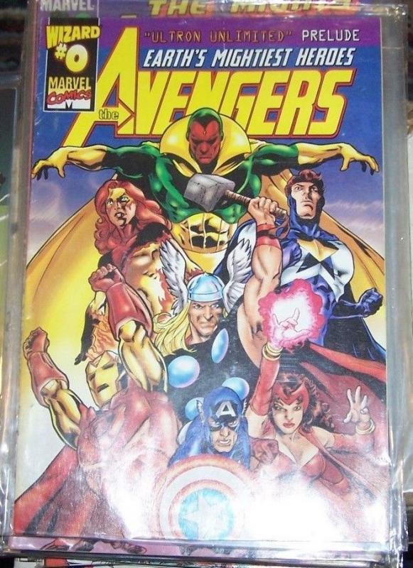 Avengers #0 1999, Marvel Rare WIZARD  ultron unlimited prelude thor ironman CAP