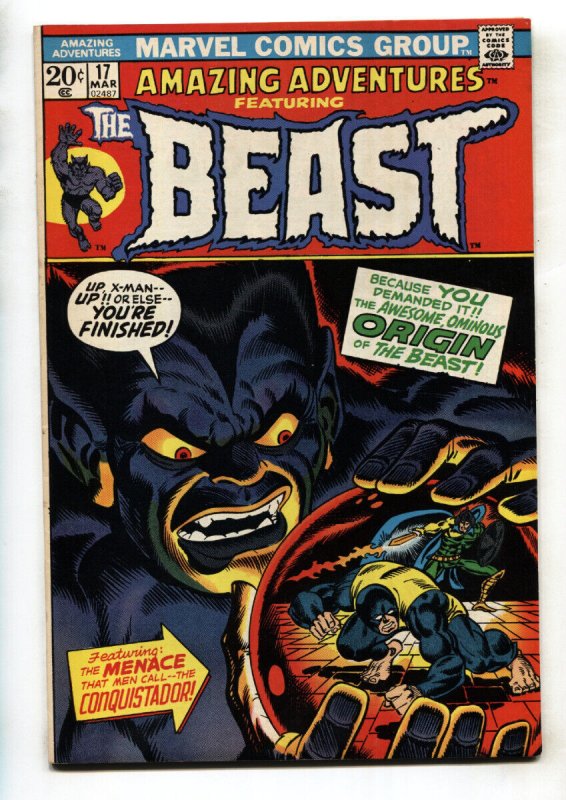 Amazing Adventures #17--BEAST origin-- comic book-- 1973--Marvel--VF/NM