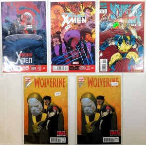 Wolverine Lot of 6 #76, 309 x2, & X-Men 8, 28, (2014) Marvel Comics 1st Print
