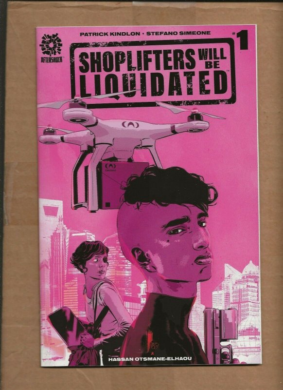 SHOPLIFTERS WILL BE LIQUIDATED #1 INCENTIVE VARIANT COVER AFTERSHOCK  