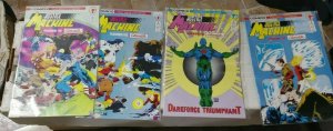 justice machine FEATURING THE ELEMENTALS MINI SERIES 1 2 3 4 1986 COMICO 