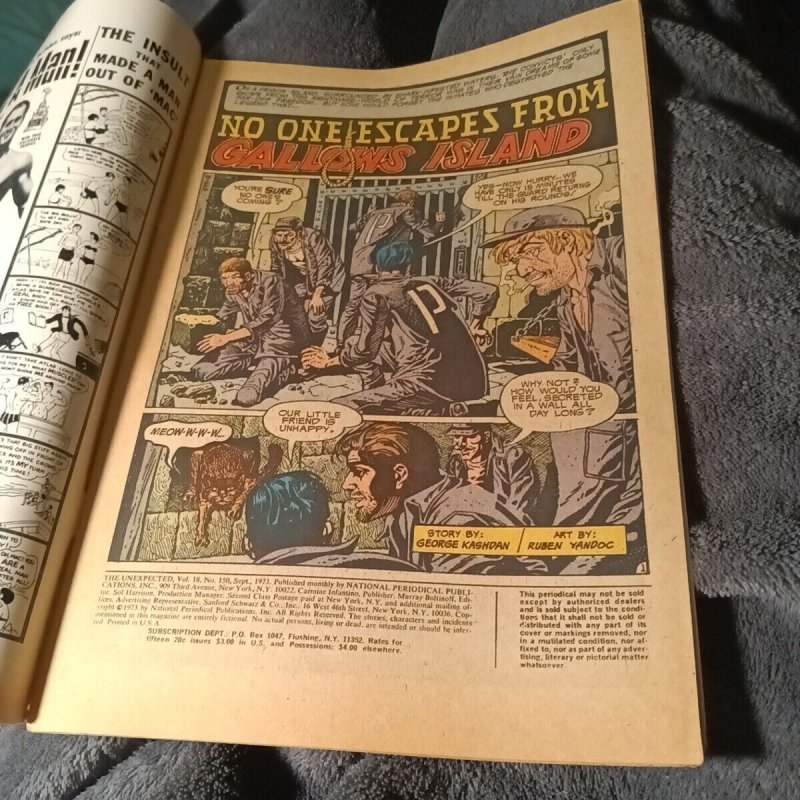 Unexpected #150 DC Comics 1973 Bronze Age Nick Cardy Cover Color the Snow..Red