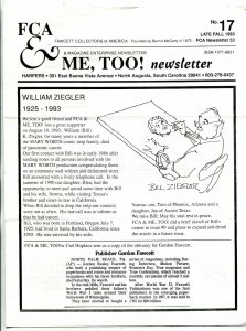 Fawcett Collectors Of America Newsletter #53 1993-BILL ZIEGLER