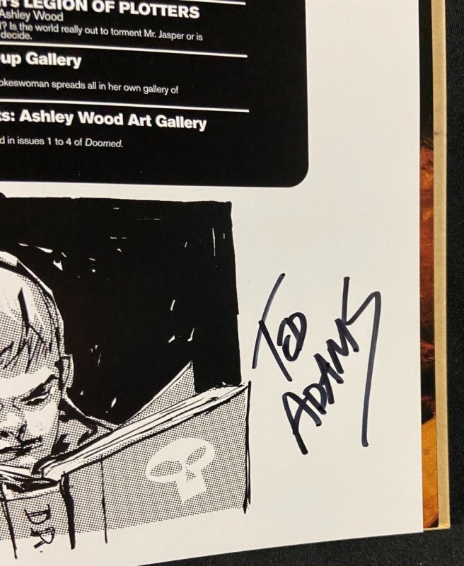ASHLEY WOOD DOOMED HARDCOVER GRAPHIC NOVEL IDW SIGNED TED ADAMS SDCC EXCLUSIVE