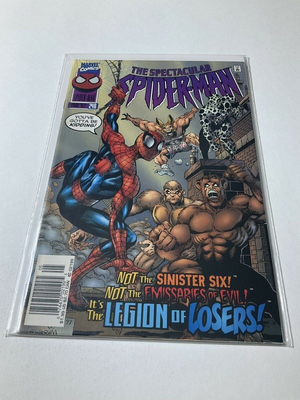 Spectacular Spider-Man 246 Nm- Near Mint- Newsstand Marvel Comics