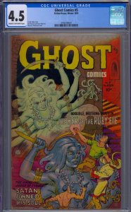 GHOST COMICS #5 CGC 4.5 MAURICE WHITMAN