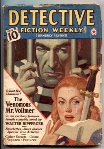 PULP:  Detective Fiction Weekly Pulp 1/28/1939- Venomous Mr Vollmer