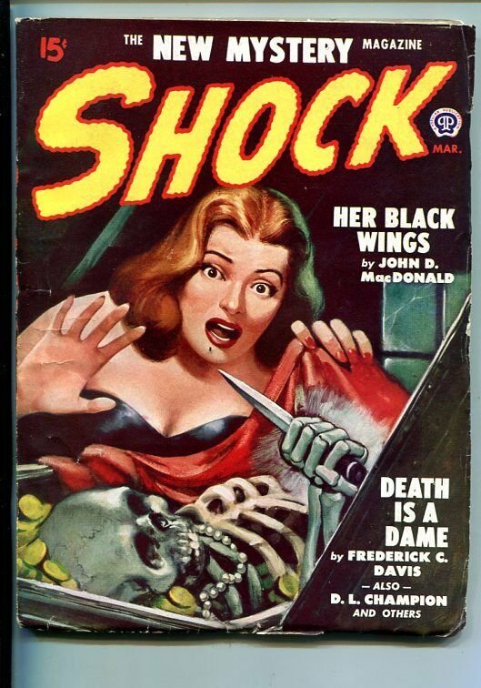 SHOCK-#1-MAR 1948-PULP-MYSTERY-HORROR-WEIRD-SOUTHERN STATES PEDIGREE-vf