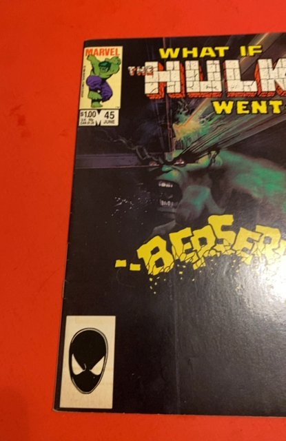 What If? #45 (1984) what if hulk goes Mad high grade