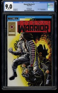 Eternal Warrior #1 CGC VF/NM 9.0 White Pages Gold Variant Cover!