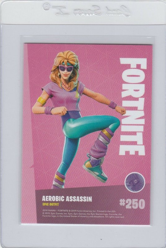 Fortnite Aerobic Assassin 250 Epic Outfit Panini 2019 trading card series 1