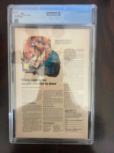 Sub-Mariner #8 (1968) - Thing V Namor - Iconic Cover! CGC 7.0!