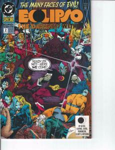 Lot Of 2 DC Books Static Worlds Collide #14 and Eclipso #2   ON2