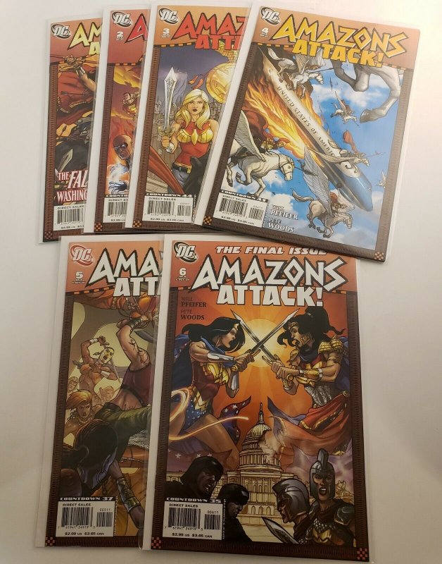 Amazons Attack #1-6 Complete Set High Grade from VF+ to NM DC 2007