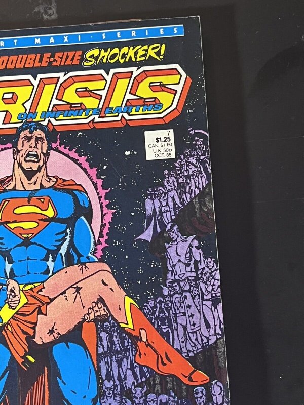 Crisis on Infinite Earths #7 (1985 Marvel) Death of Supergirl George Perez 