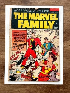 The Marvel Family # 86 VG- Fawcett Golden Age Comic Book Shazam Captain 17 J839