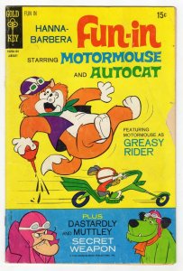 Fun-In #5 VINTAGE 1971 Gold Key Comics Motormouse Autocat Dastardly Muttley