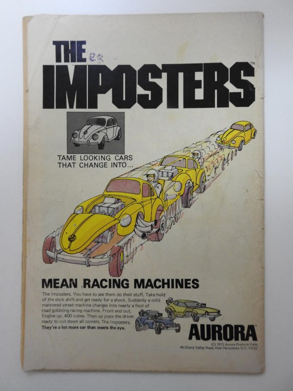 Kamandi, The Last Boy on Earth #1  (1972) Great Kirby Art! Solid GVG Condition!