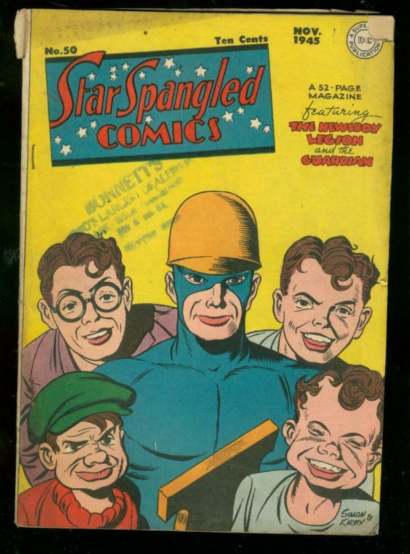 STAR SPANGLED COMICS #50 1945-SIMON & KIRBY-GUARDIAN-DC VG