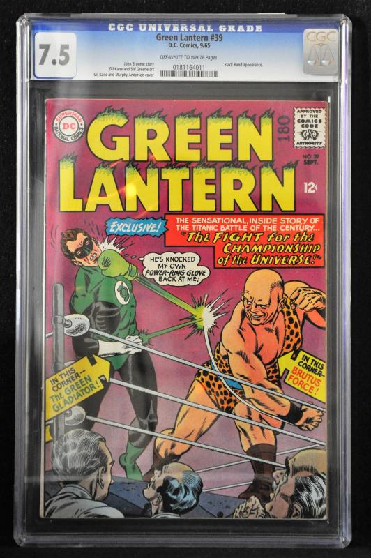 Green Lantern #39 (DC, 1965) CGC 7.5