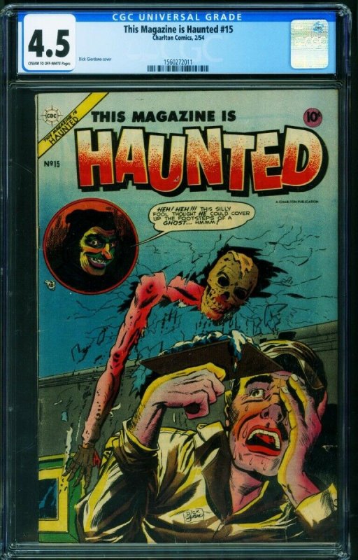 This Magazine Is Haunted #15 CGC 4.5 1954- Precode horror 1560272011