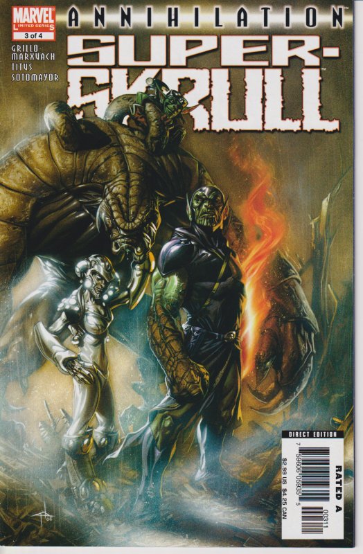 Marvel Comics! Annihilation Super-Skrull Set! Issues #1-4!